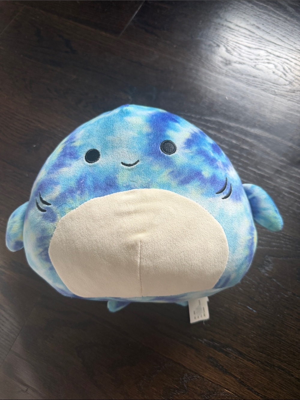 Squishmallows Blue Tie-Dye Plush with Cream Accent